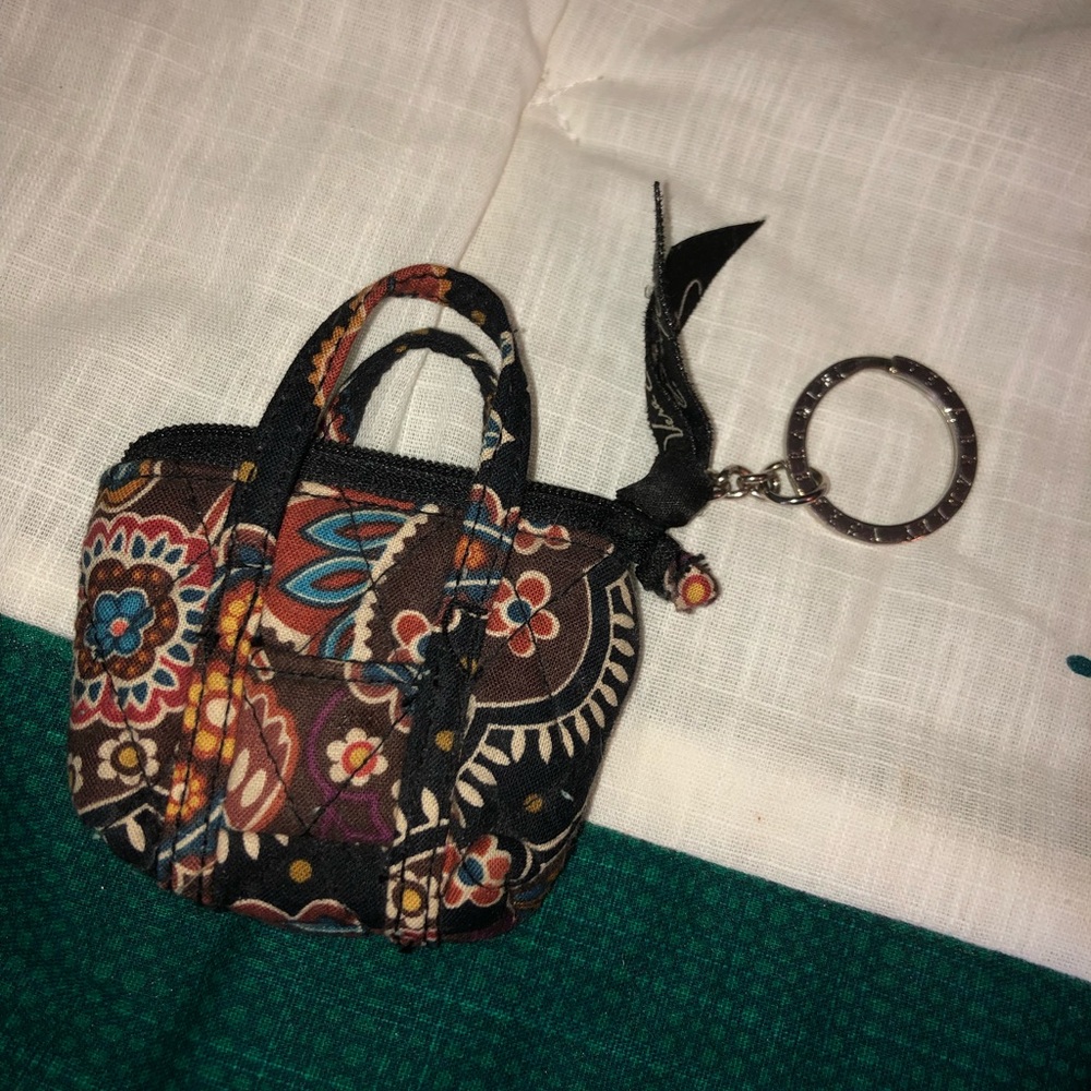 🍂Vera Bradley Brown Floral Mini Purse🍂